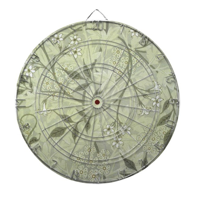 Jeu De Fléchettes William Morris Jasmine Botanique Antique Vintage (Devant)