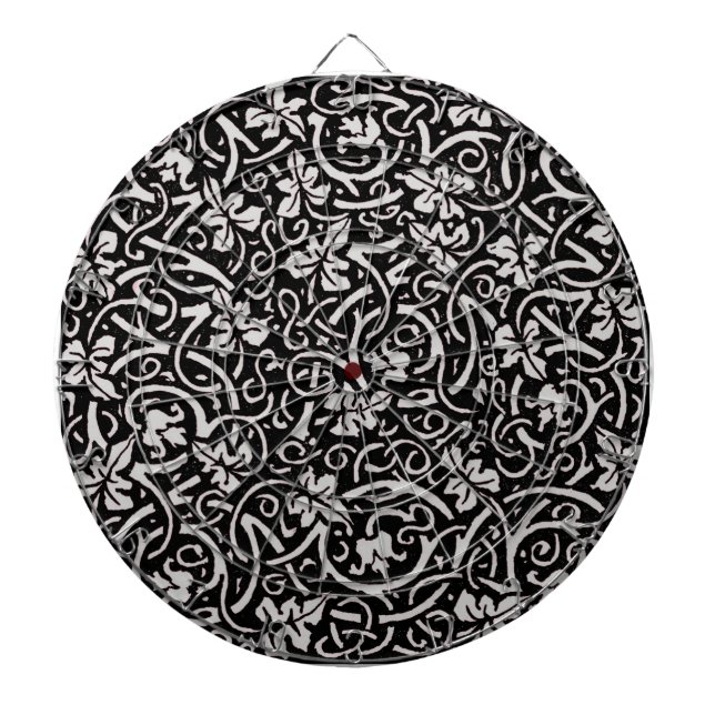 Jeu De Fléchettes William Morris Motif de la feuille de vigne (Devant)