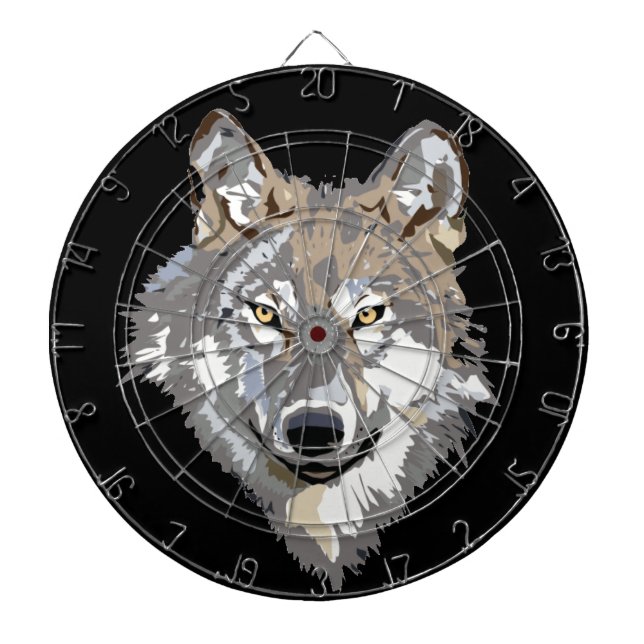 Jeu De Fléchettes Wolf Dartboard (Devant)