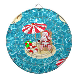 Jeu De Fléchettes xmas beach santa claus