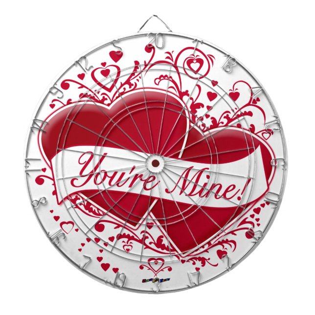 Jeu De Fléchettes You're mine ! Red Hearts (Devant)