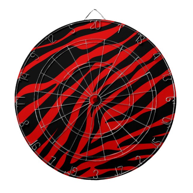 Jeu De Fléchettes zèbre rouge (Devant)