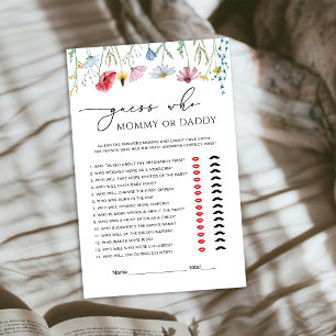 Jeu de fleurs sauvages Maman ou Papa Bébé
