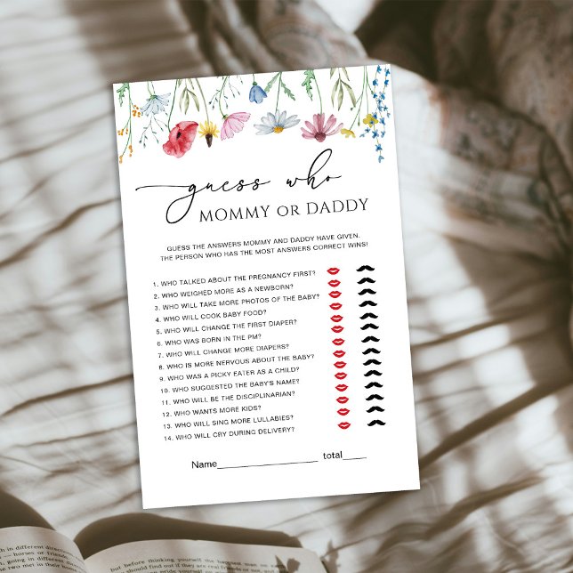 Jeu de fleurs sauvages Maman ou Papa Bébé (Créateur téléchargé)