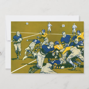 Jeu de football sportif vintage, équipes or contre