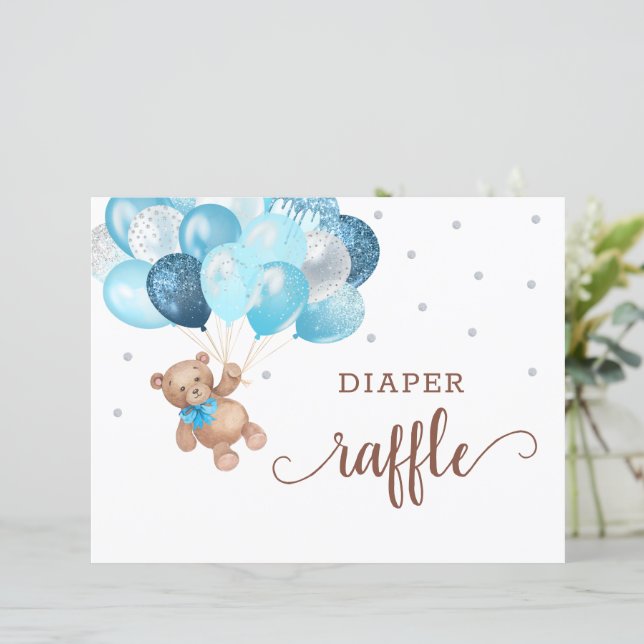 Jeu de jauge de Baby shower de l'ours en peluche (Debout devant)