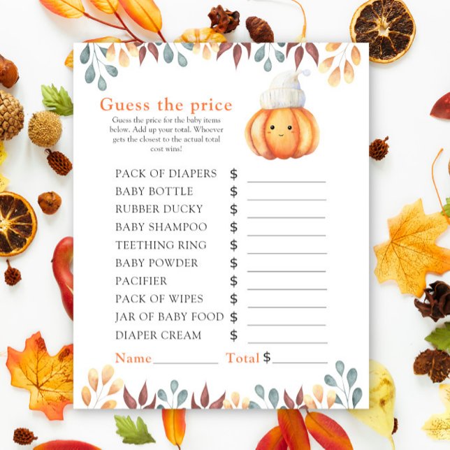 Jeu de la citrouille d'automne - Devinez le prix ! (Créateur téléchargé)