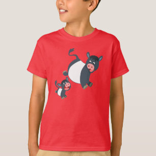 Jeu de la vache à Galloway et du T-shirt ceintur