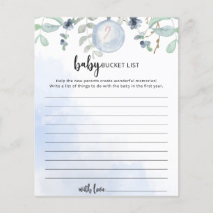 Jeu de liste de seau pour bébé d'hiver