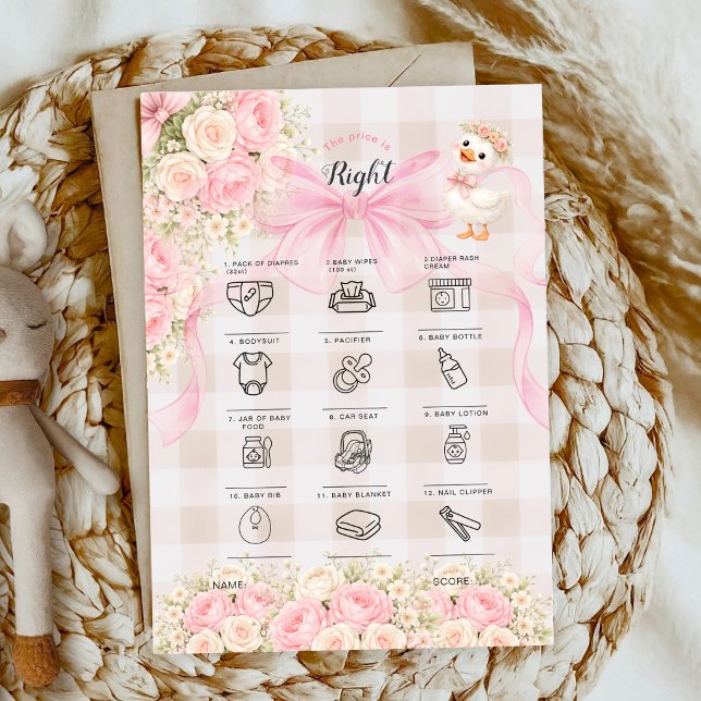 Jeu de l'Oie Rose à Carreaux Prix Juste pour Bébé (Créateur téléchargé)