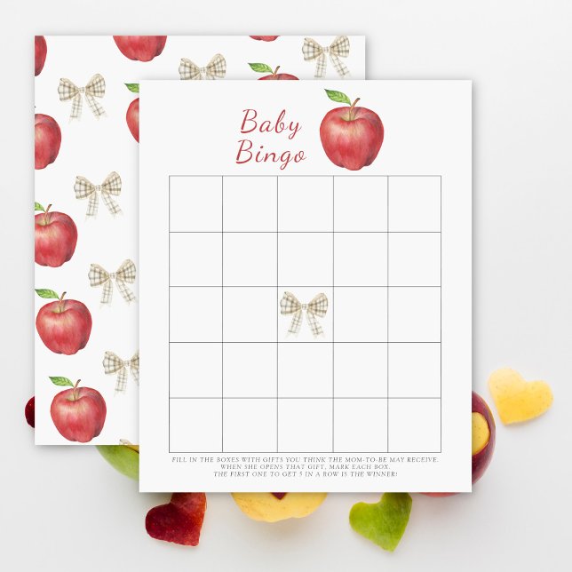 Jeu de loto Bébé Pomme à l'aquarelle (Créateur téléchargé)