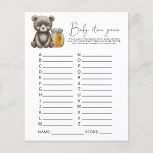 Jeu de l'ours en peluche pour bébé. Jeu de Baby Sh