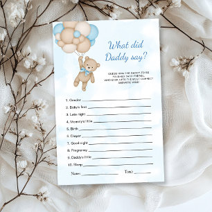 Jeu de l'ours en peluche : Qu'est-ce que Papa a di