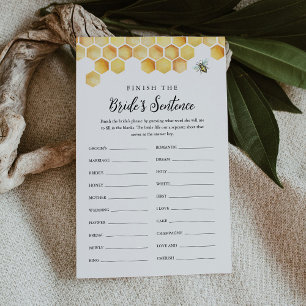 Jeu de mariage CALLA Bee pour compléter la phrase