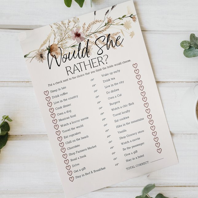 Jeu de mariage Elle préférerait plutôt floral minu (Créateur téléchargé)