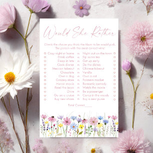 Jeu de mariage 'Fleur des champs : Préfèrerait-ell