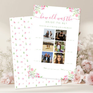 Jeu de mariage floral Quel âge avait la future mar