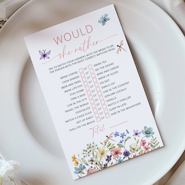 Jeu de mariage papillon fleur sauvage 'Would She R (Créateur téléchargé)