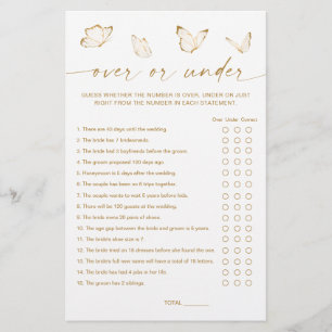 Jeu de mariage papillon Over ou Under