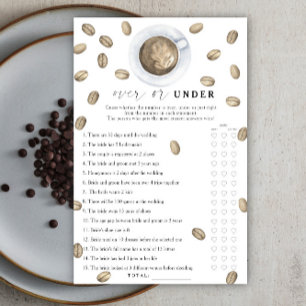 Jeu de mariage sur ou sous le thème du café