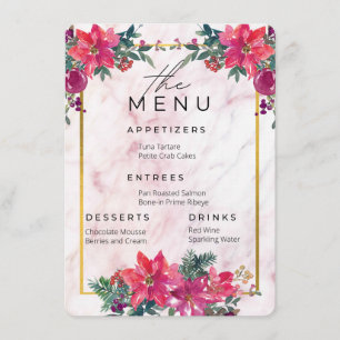 Jeu de mariages : Menu