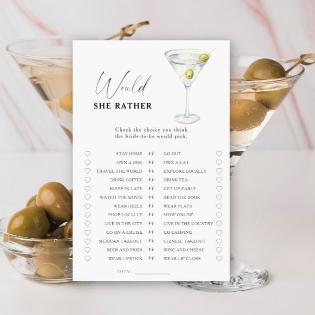 Jeu de Martini pour enterrement de vie de jeune fi (Créateur téléchargé)