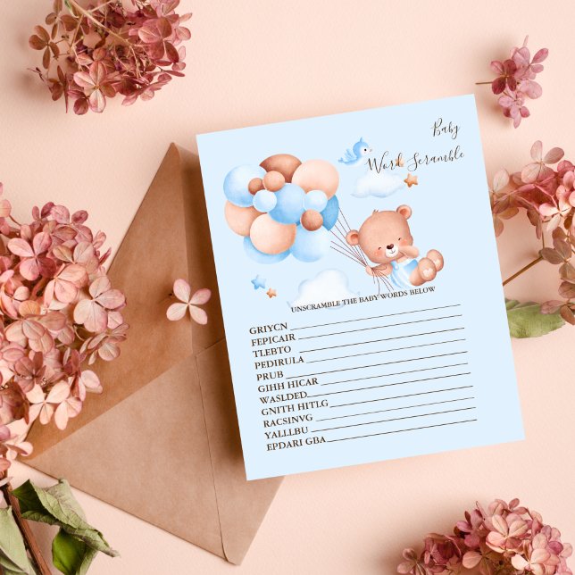Jeu de mélange de mots pour bébé Baby Shower (Créateur téléchargé)