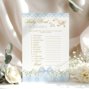 Jeu de mélange de mots pour bébé Silly Goose à car