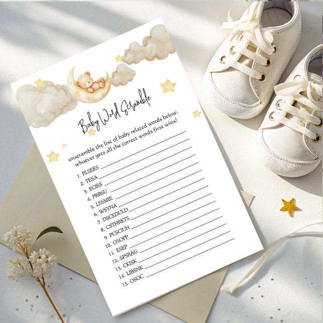 Jeu de mélange de prénoms de bébé pour Baby Shower (Créateur téléchargé)