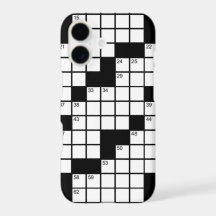 Jeu de mots croisés drôle en noir et blanc