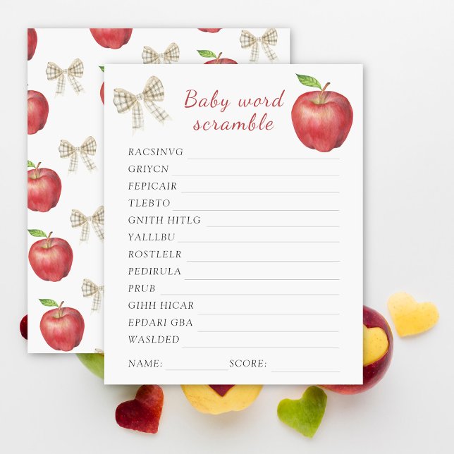 Jeu de mots mêlés Baby shower Apple (Créateur téléchargé)