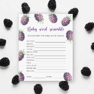 Jeu de mots mêlés Blackberry - Bébé