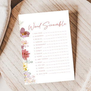 Jeu de mots mêlés Florals Baby Bloom pour la baby 