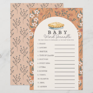 Jeu de mots mêlés pour bébé Fleur d'orange Chéri P