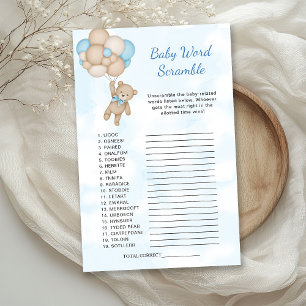 Jeu de mots mêlés Teddy Bear Baby