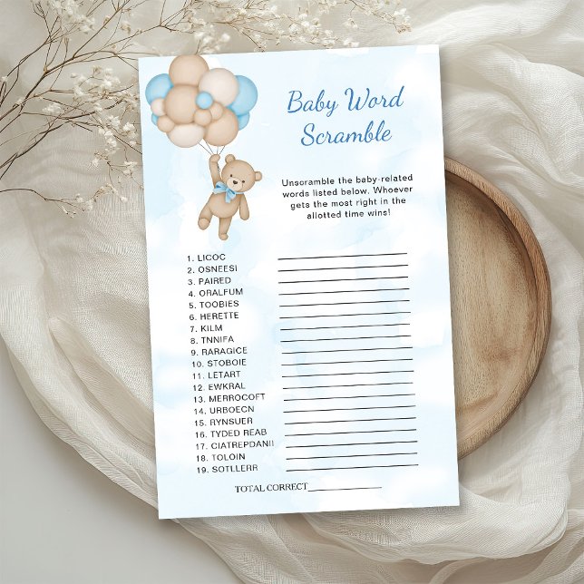 Jeu de mots mêlés Teddy Bear Baby (Créateur téléchargé)