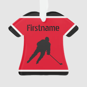 Jeu de Noël de hockey sur glace - maillot noir ro