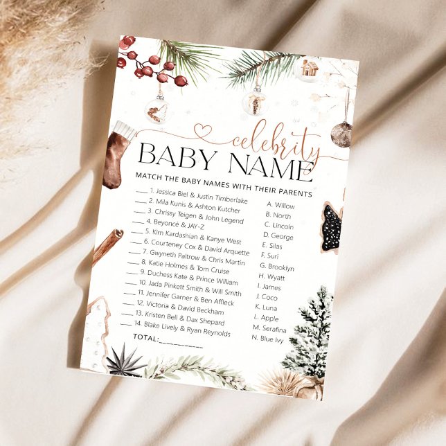 Jeu de Noms de Bébés de Célébrités Coquets (Créateur téléchargé)
