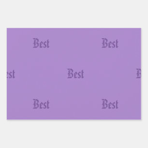 Jeu de papier d'emballage personnalisé de nom