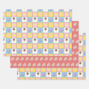 Jeu de papier d'enrobage de garnitures sucrées