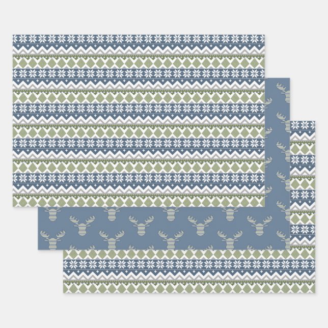 Jeu de papier d'enrobage de sucreries d'hiver (Lot)