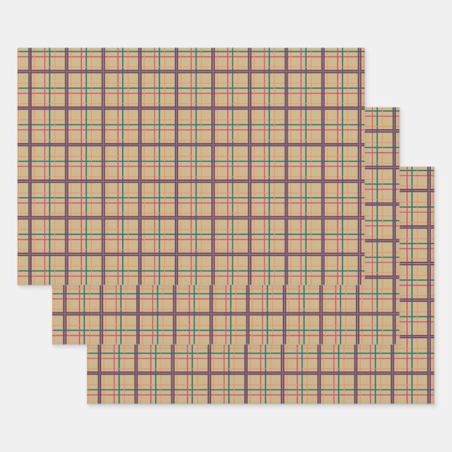 Jeu de papier d'enveloppement à plat d'été (Lot)