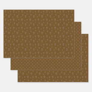 Jeu de papier enveloppant le crâne d'Halloween