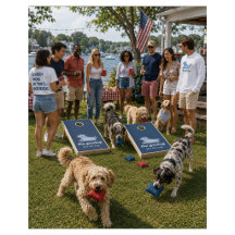 Jeu de pelouse pour amateur de chiens