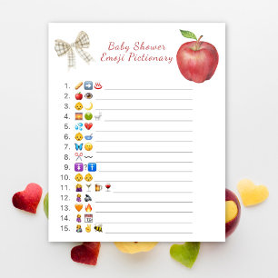 Jeu de Pictionary avec emoji pour baby shower Appl