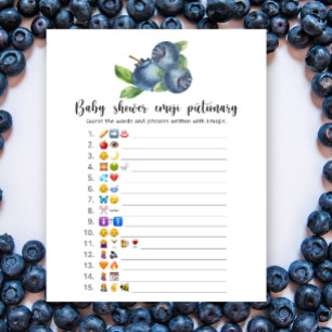 Jeu de Pictionary d'emoji pour baby shower Myrtill