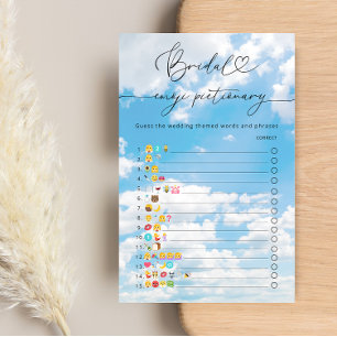 Jeu de Pictionary Emoji Baby Shower On Cloud 9