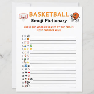 Jeu de Pictionary Emoji Basketball
