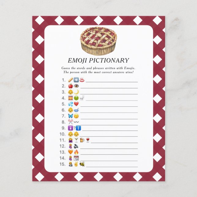 Jeu de pictionary Emoji bébé Little Pie (Devant)