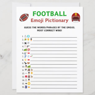 Jeu de Pictionary Emoji de Football